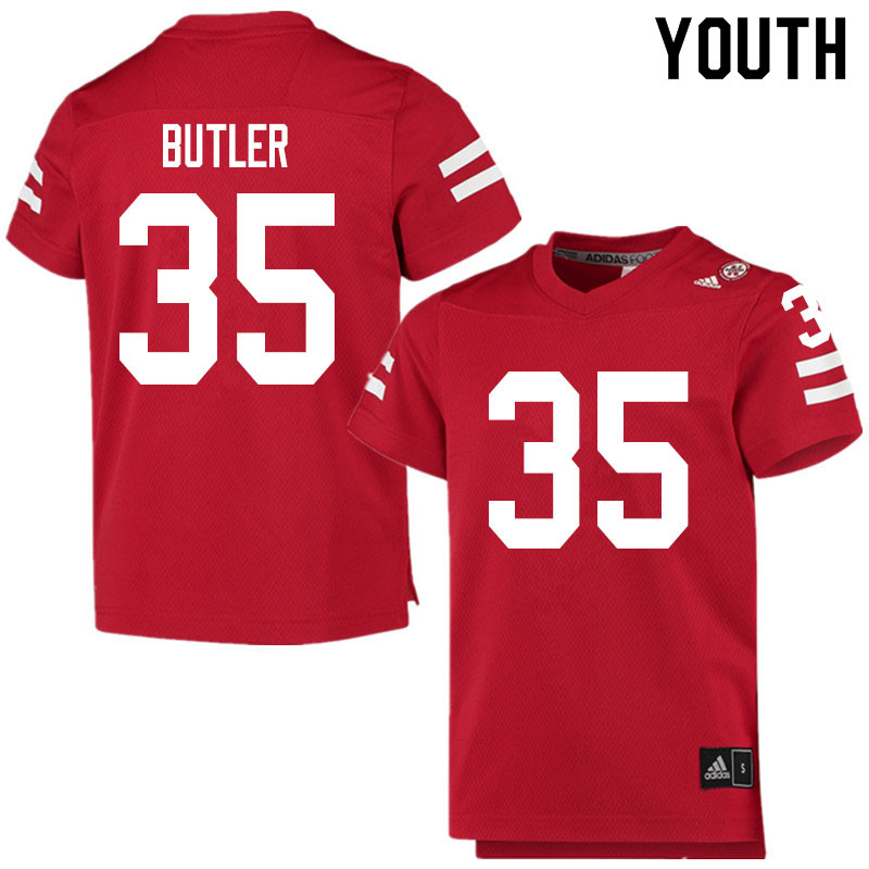 Youth #35 Jimari Butler Nebraska Cornhuskers College Football Jerseys Sale-Scarlet